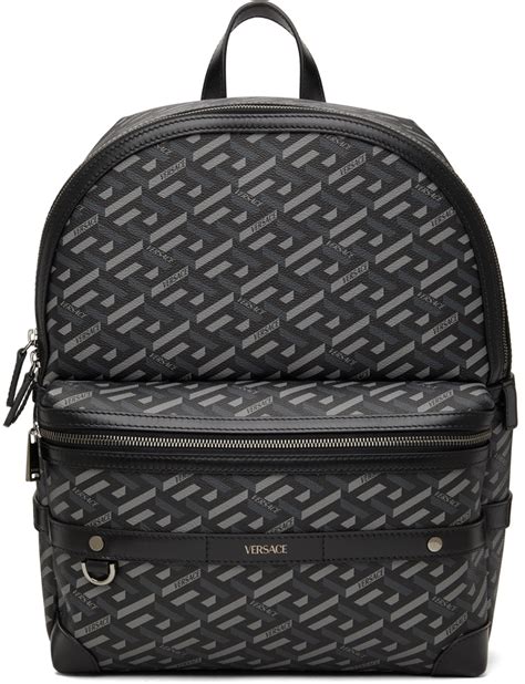 grey versace backpack|Versace free backpack.